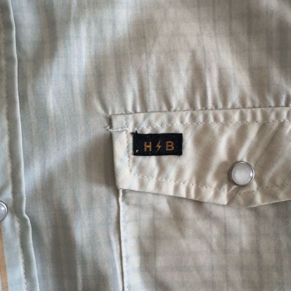 Howler Brothers H Bar B Snapshirt Roberts Plaid Cloud Blue •size: LARGE• - Picture 5 of 6